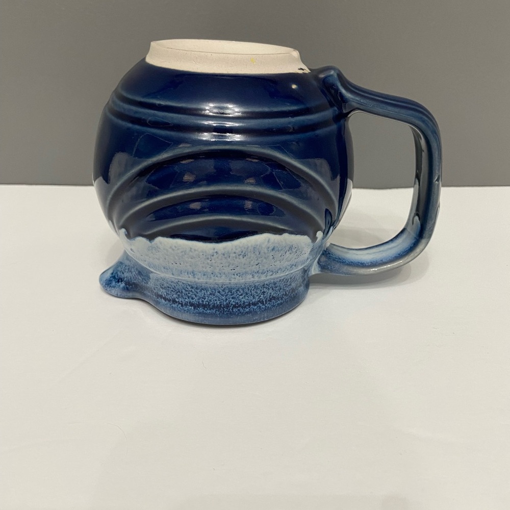 Artisan Made Pottery Stoneware Small Pitcher/Creamer Blue Drip Glaze Handmade - Picture 9 of 15
